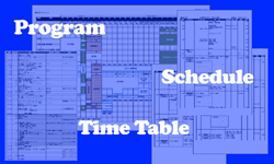 イベント運営　進行表・タイムテーブル　イメージ